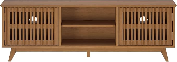 Plank+Beam Mid-Century Modern Wood TV Stand, Solid Wood Entertainment Console - Image 12