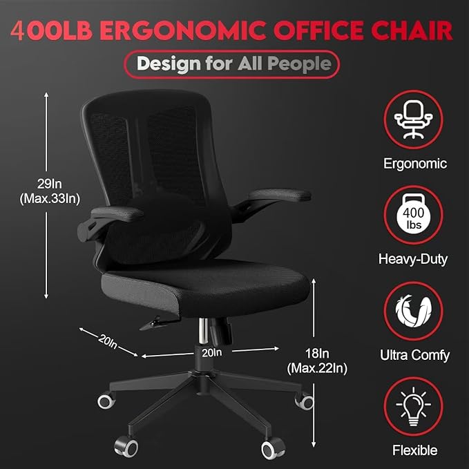 Ergonomic Office Chair - 400LB Comfy Desk Chairs - Image 2