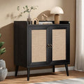 Buffet Cabinet, Rattan Storage Cabinet by FONTOI