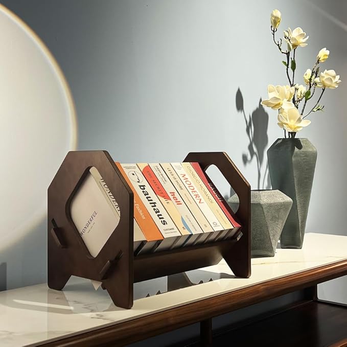 2 Pack Desktop Bookshelf, Stackable Book Organizer - Image 7