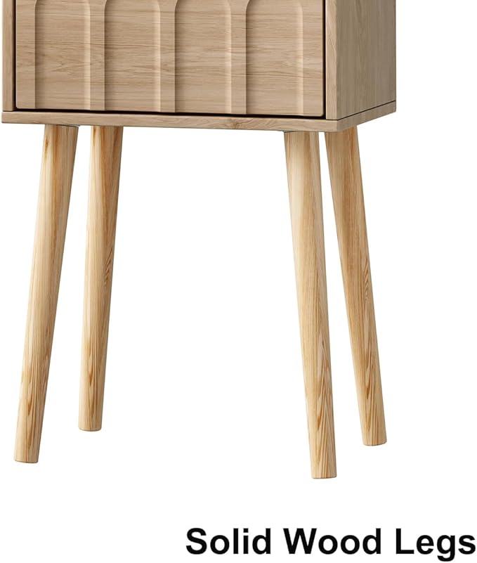 Nightstand Set of 2, Small Bed Side Table - Image 8