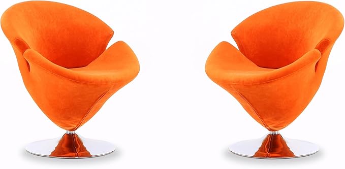 Manhattan Comfort Tulip Swivel Accent Chair Set of 2 by ManhattanComfort