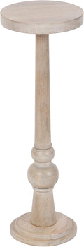 Kate and Laurel Wegner Coastal Wooden Round Drink Table, 8 x 23, Elegant and by KateandLaurel