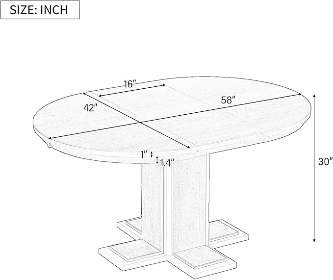 Mid-Century Modern Extendable Round Table - Image 2