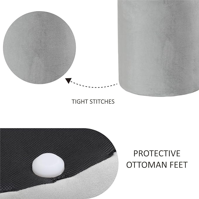 Get Set Style Modern Round Ottoman - Image 6