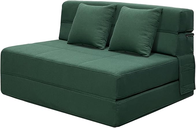ANONER Fold Out Couch Bed Memory Foam Sleeper Chair by ANONER