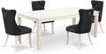 East West Furniture LGDA5-LWH-12 5 Piece Dinette Set Contains a Rectangle by EastWestFurniture