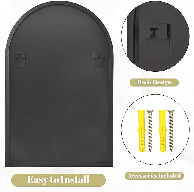 Arched Mirror, Wall Mounted Mirrors Decor Modern Dresser Mirror - Image 8