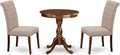 East West Furniture ESBR3-MAH-04 3 Piece Modern Dining Table Set Contains a by EastWestFurniture