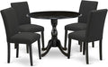 East West Furniture DMAB5-ABK-24 5 Piece Modern Dining Table Set Includes a by EastWestFurniture