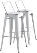 AC Pacific Modern Metal Barstool Set of 2 – Country Rustic Style by ACPacific