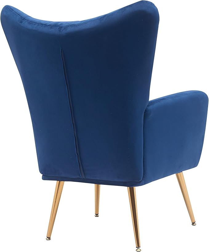 Container Furniture Direct Modern Chic Mid-Century Velvet Accent Armchair - Image 10