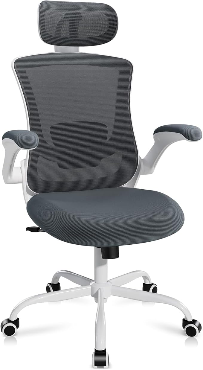 Ergonomic Office Chair with Adjustable Lumbar Support & Headrest, High Back by COLAMYINC