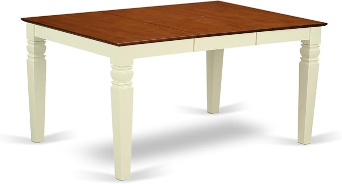 East West Furniture WEIP5-BMK-W 5 Piece Dining Set Includes a Rectangle Dining - Image 3