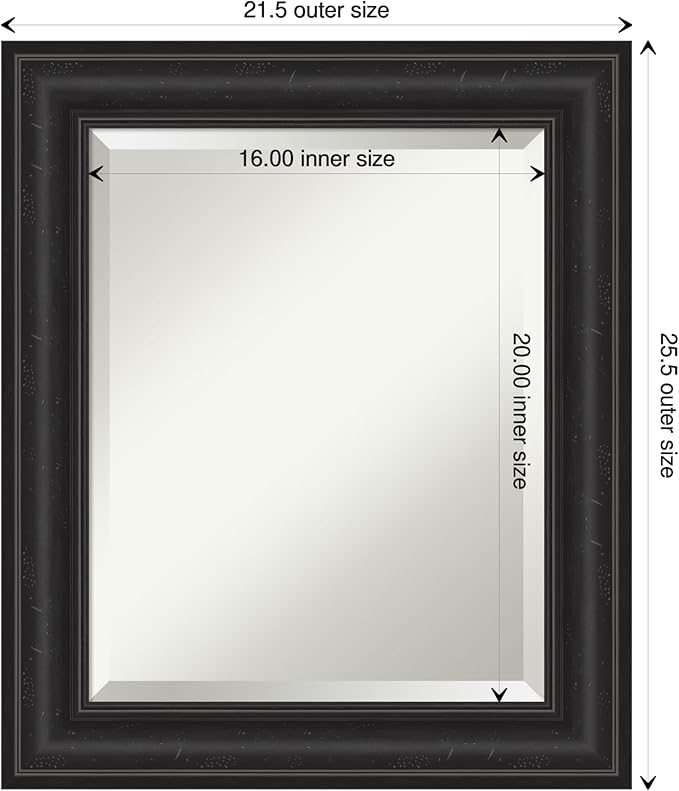 Amanti Art Black Bathroom Mirror - Image 4