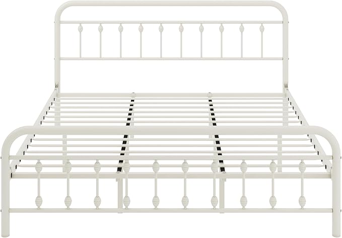 Allewie 14 Inches King Size Metal Platform Bed Frame - Image 9