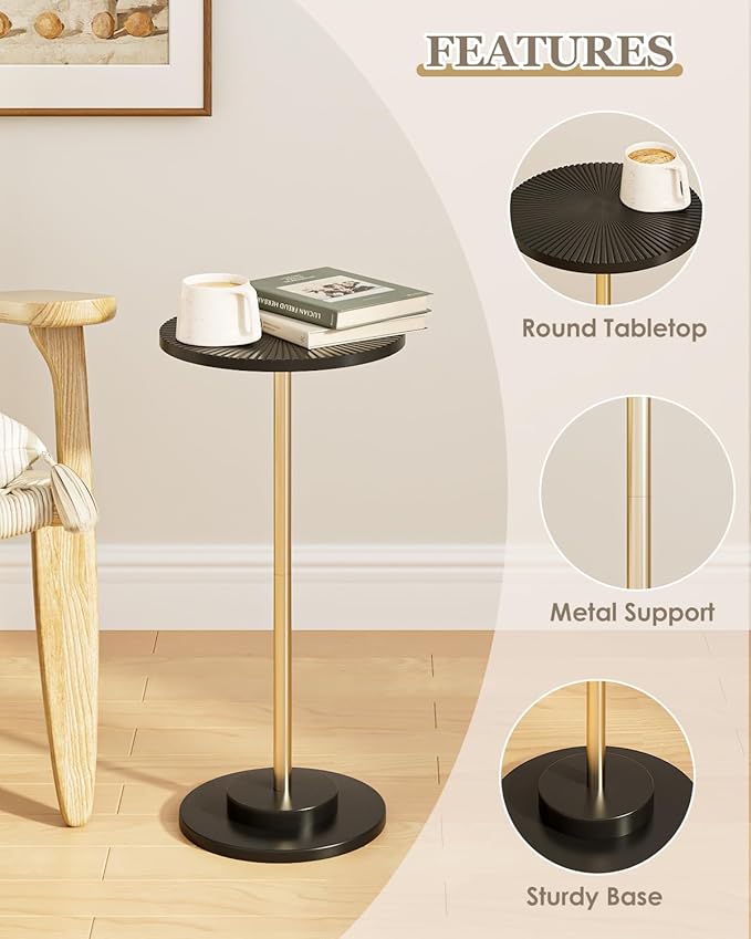 Round Side Table, Small Drink Table - Image 6