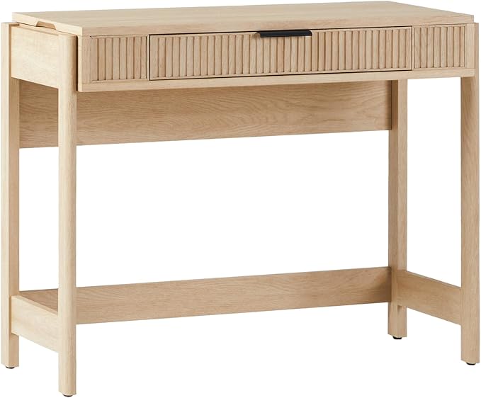 WALKER EDISON Transitional Style Furniture, Reeded Detail, Lift-Top Desk by WalkerEdison