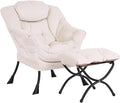 Lazy Chair and Ottoman, Large Accent Lounge Chair by Givjoy