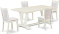 East West Furniture V027MZ001-5 5 Piece Dining Room Furniture Set Includes a by EastWestFurniture