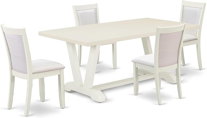 East West Furniture V027MZ001-5 5 Piece Dining Room Furniture Set Includes a by EastWestFurniture