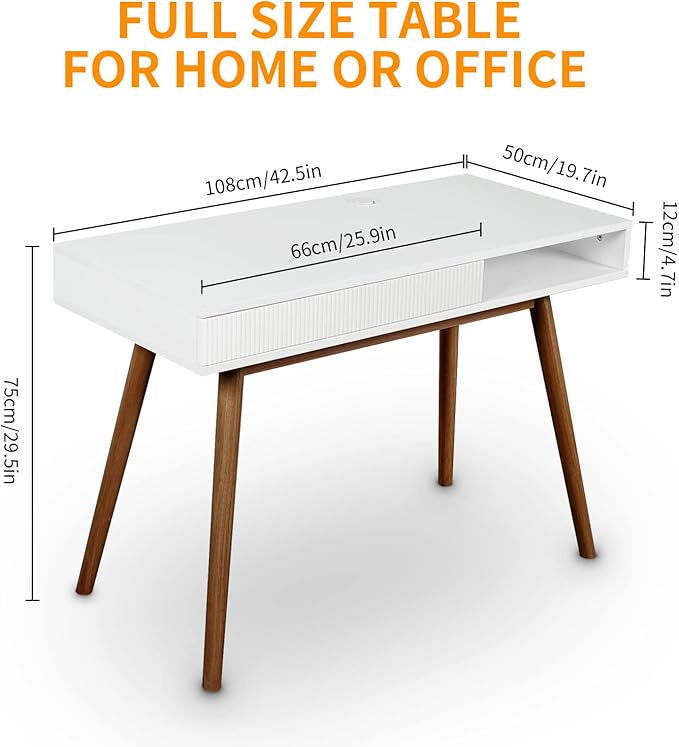 Artswish White Writing Desk - Image 2