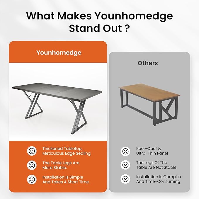 70.9Inch Office Desk, Executive Office Desk，Modern Industrial Style, Z-Shaped - Image 4