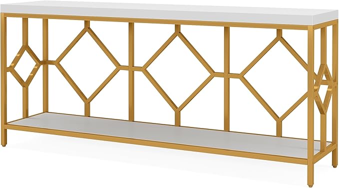 Tribesigns 71 Inch Extra Long Sofa Table, Narrow Long Sofa Console Tables - Image 7