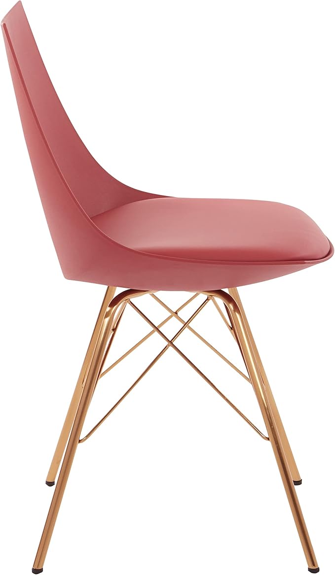 OSP Home Furnishings Oakley Mid-Century Modern Bucket Dining Chair - Image 5