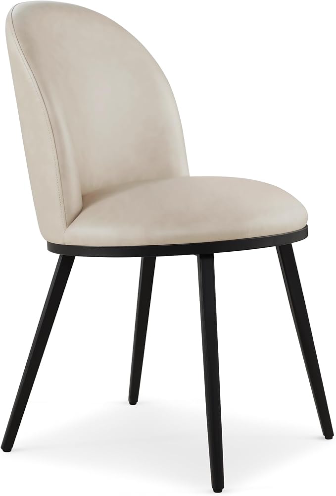 Dining Chairs Set of 4, Faux Leather Upholstered Dining Room Chairs - Image 7