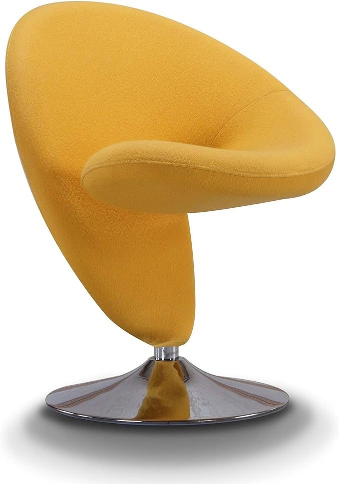 Manhattan Comfort Curl Swivel Accent Chair Set of 2 - Image 4