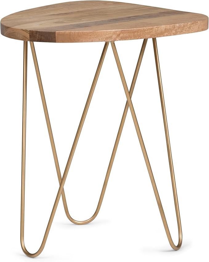 SIMPLIHOME Patrice Modern 18 inch Wide Metal and Wood Accent Side Table in - Image 10