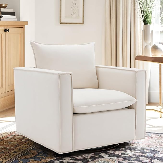 Swivel Accent Chair Set of 2, Modern Sofa Living Room Chair - Image 6