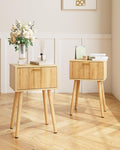Night Stand Set 2, Oak Nightstand by ASACESCU