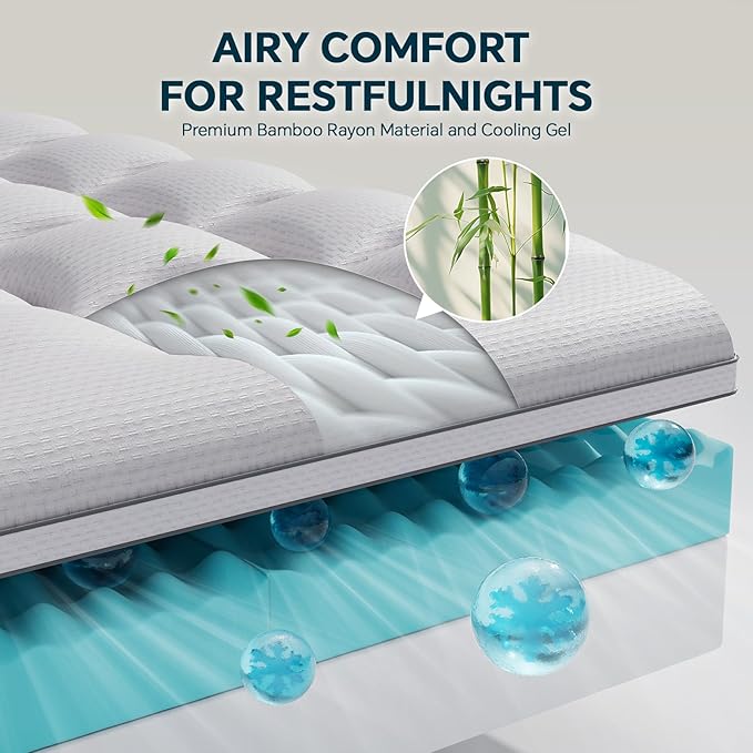 4 Inch Memory Foam Mattress Topper Full Size - Image 8