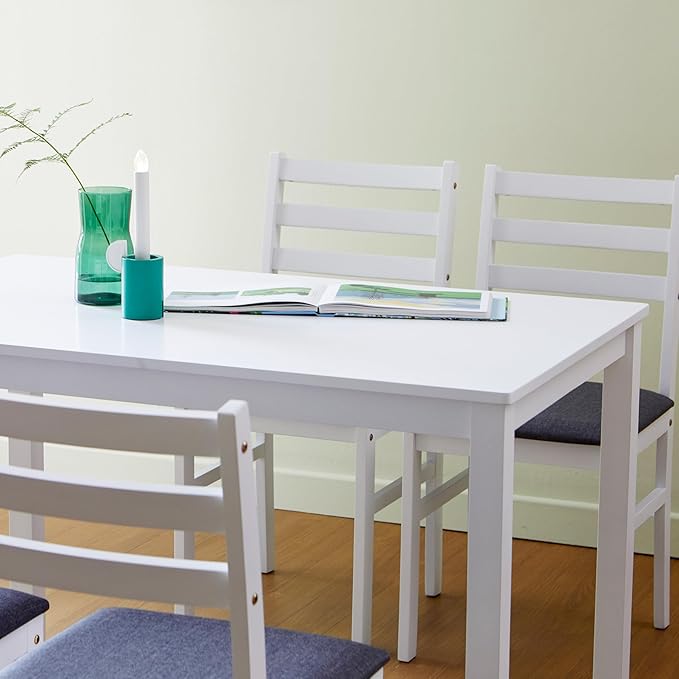 Livinia Seattle 5-Piece Wooden Dining Table Set - Image 7