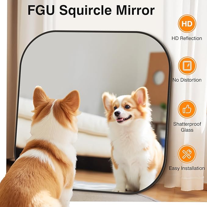 Bathroom Mirrors for Over Sink, 35x35 Vanity Squircle Mirror for Bathroom Sink - Image 4