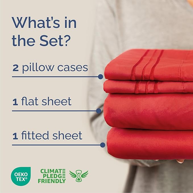 Cal King Size 4 Piece Sheet Set - Image 2