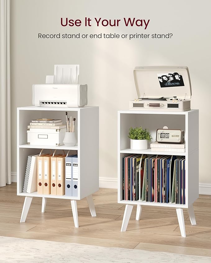 Record Player Stand, 3-Tier Side End Table - Image 7