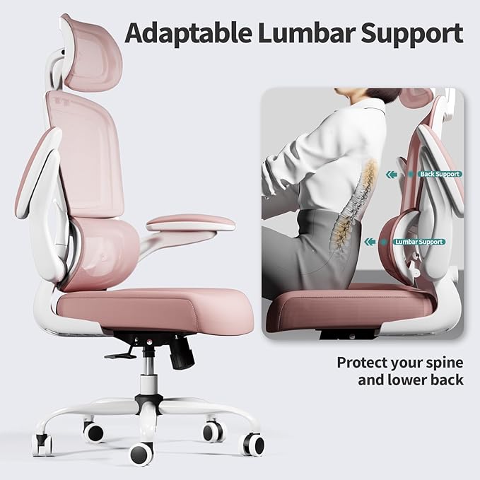 TRALT Office Chair Ergonomic Desk Chair, 330 LBS Home Mesh Office Desk Chairs - Image 7