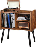 Record Player Stand with Vinyl Record Storage, Mid-Century Turntable Stand by Possile