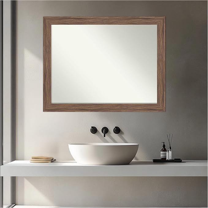 Amanti Art Brown Bathroom Mirror - Image 5