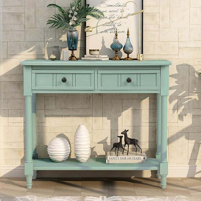Merax Wood Farmhouse Entry Way Hallway Console Table - Image 3