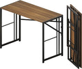 Folding Computer Desk 40 inch Writing Gaming Computer Camping Table, No by Lutown-TeenHome