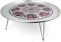 Korean Traditional Folding Snack Table – Retro Aluminum “Yang-eun Bapsang” by Unknown