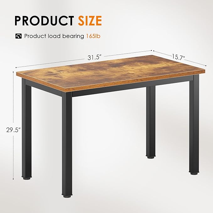 DlandHome 31.5 Inches Small Computer Desk - Image 3