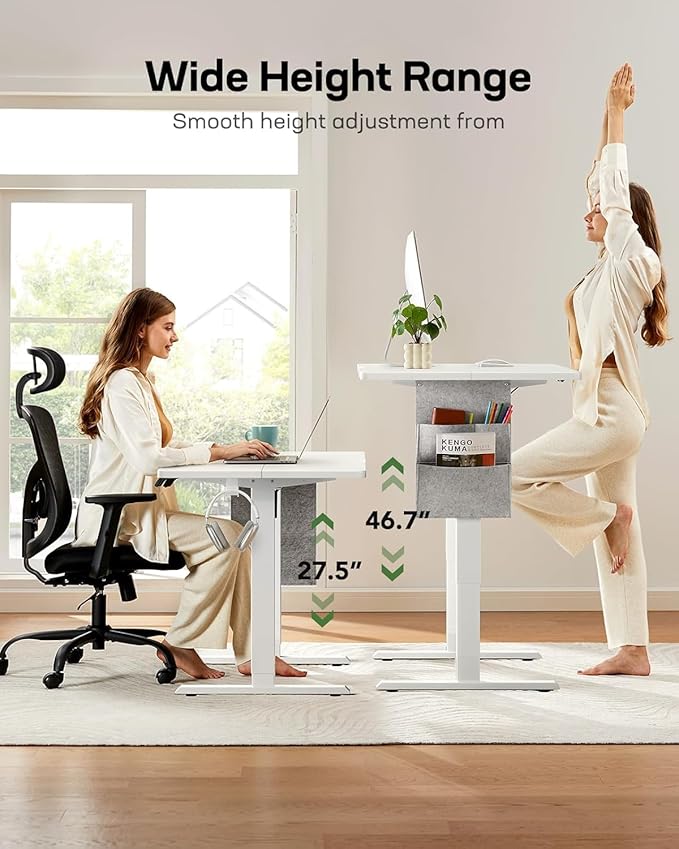HUANUO Electric Standing Desk, 48 x 28 Inch Height Adjustable Computer Desk - Image 8