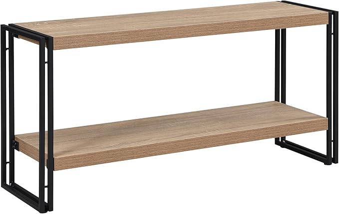 Small Industrial Bookshelf 2 Shelf Bookcases and Book Shelves by FIVEGIVEN