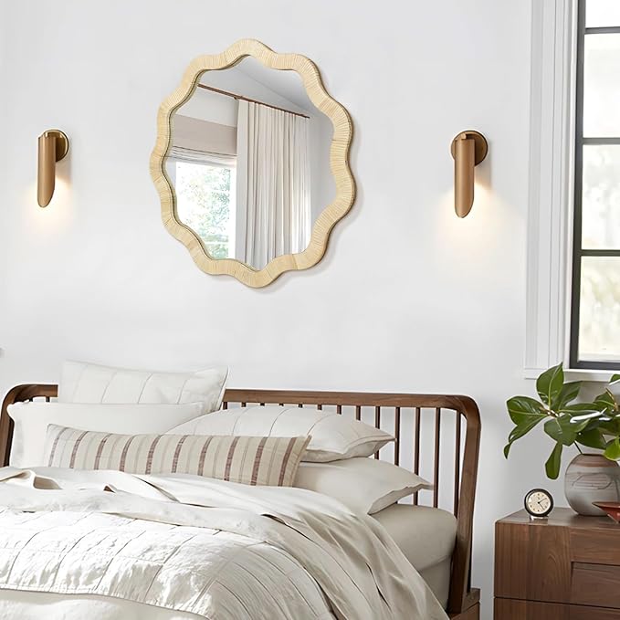 ULIKE Rattan Mirror for Wall, Bathroom 30 Inch Rustic Farmhouse Wall Decor - Image 6