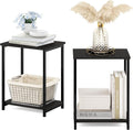 Furinno Simplistic Metal Frame End Table by Furinno-FitsYourSpaceFitsYourBudget
